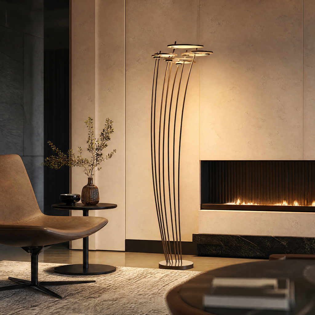CASAGD Sculptural Floor Lamp – Botanical-Inspired Ambient Lighting