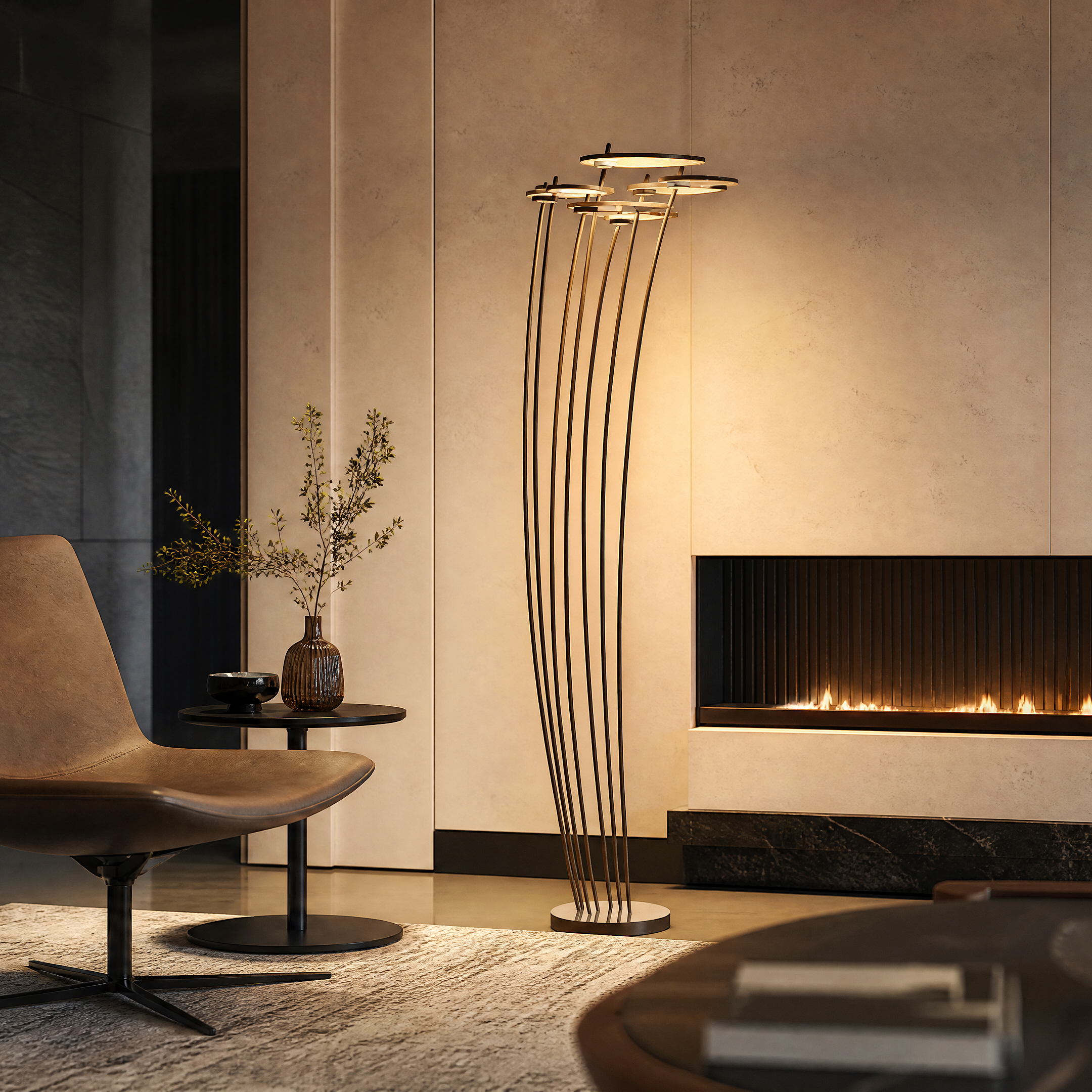 CASAGD Sculptural Floor Lamp – Botanical-Inspired Ambient Lighting