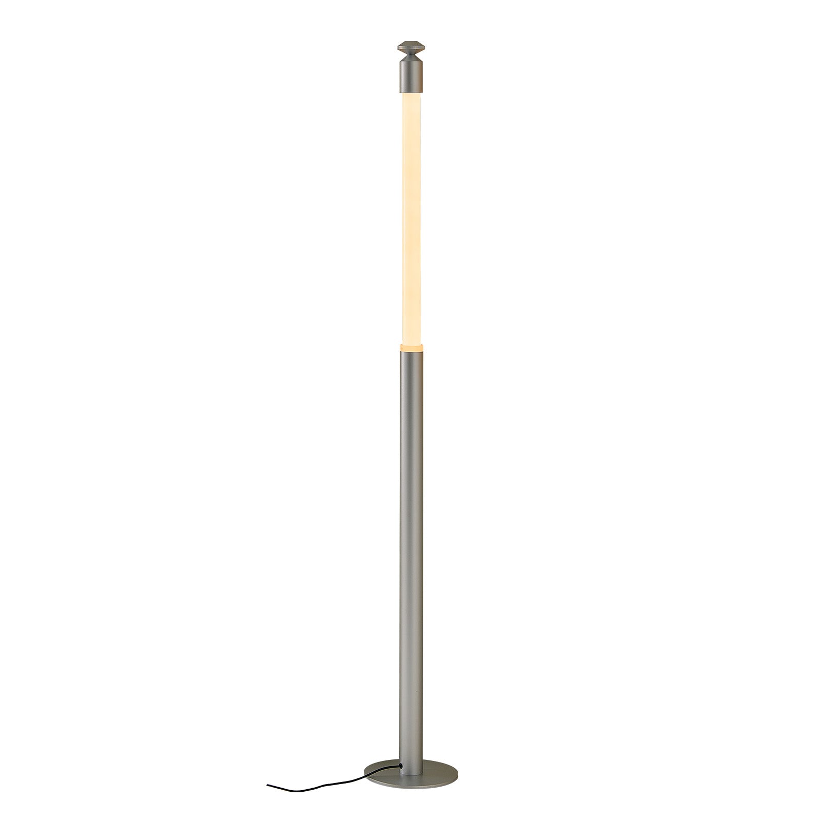 CASAGD LED Corner Floor Lamp with Touch Control Adjustable Height Minimalist Standing Lamp