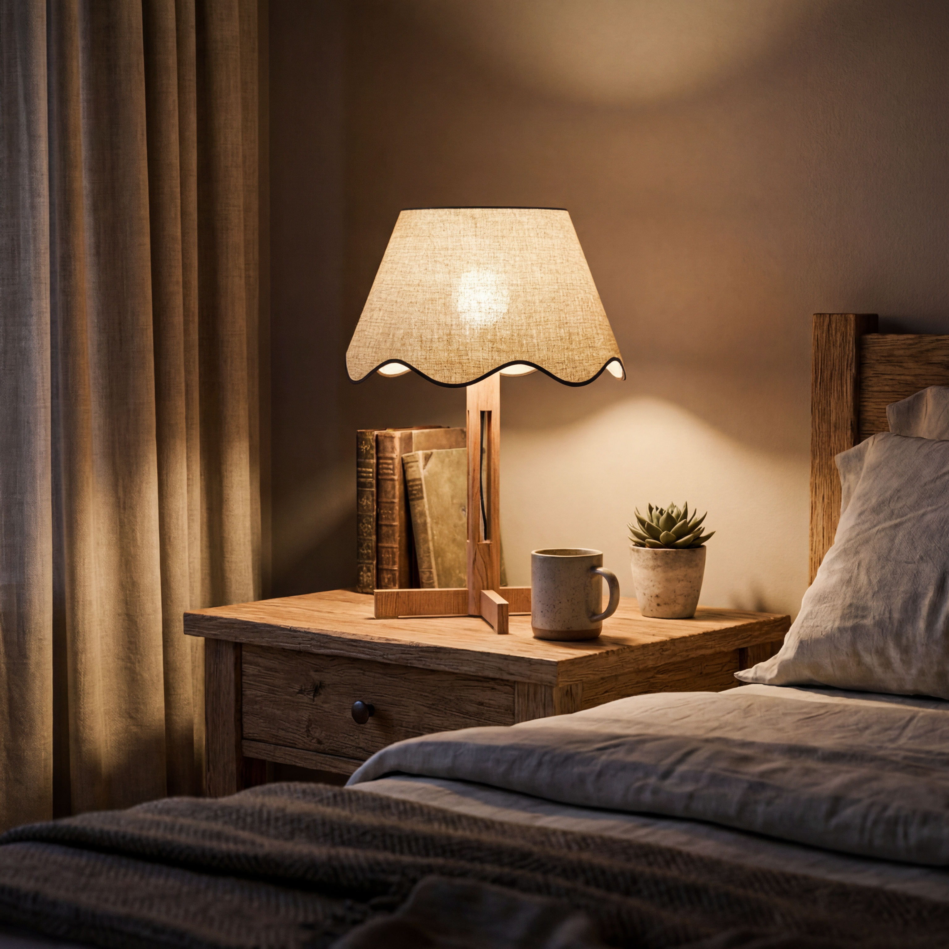 CASAGD Retro Minimalist Table Lamp Elegant Ambient Lighting