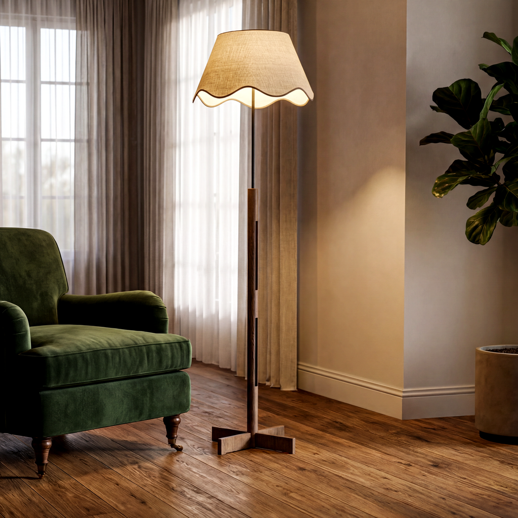 CASAGD Retro Minimalist Floor Lamp Sculptural Ambient Lighting