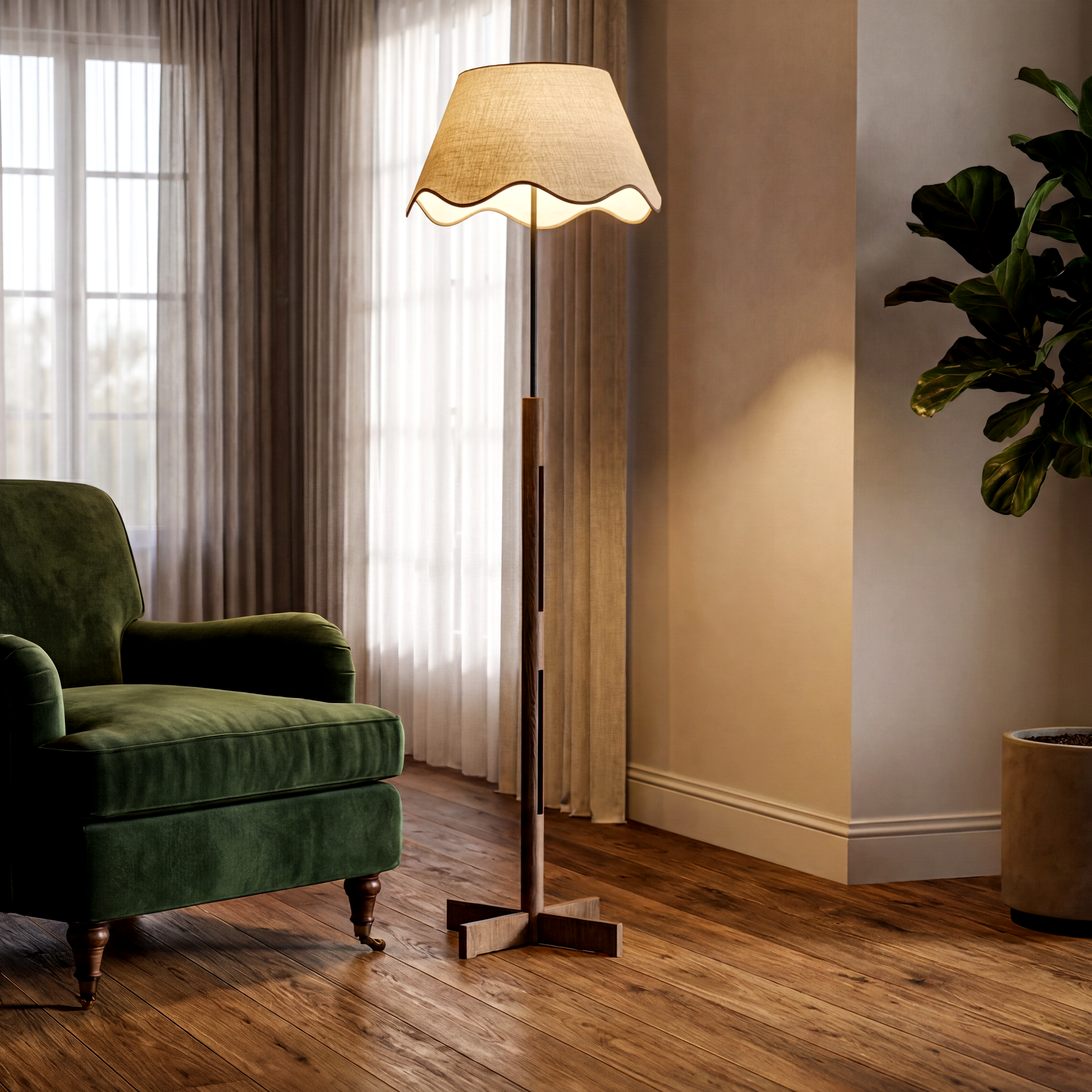 CASAGD Retro Minimalist Floor Lamp Sculptural Ambient Lighting