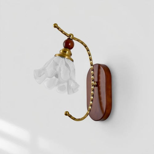 CASAGD Vintage Flower Wall Lamp Bedroom Ambient Lighting