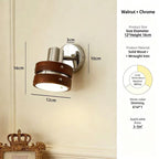 CASAGD Vintage Wood Wall Lamp