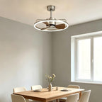 Modern Wood Grain Ceiling Fan Light