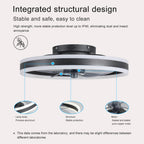 20" Flush Mount Ceiling Fans with Lights and Remote