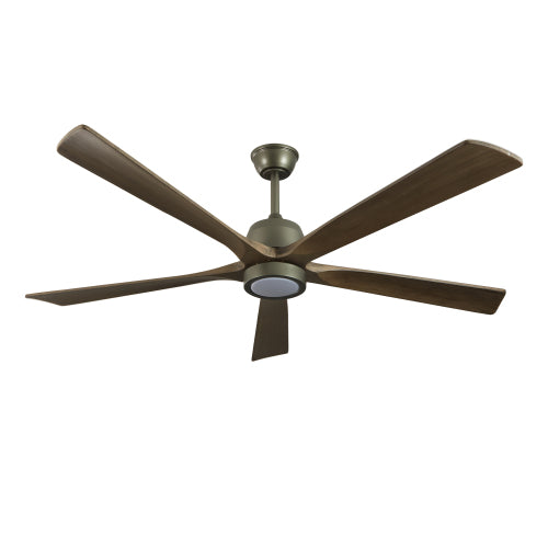Modern Wood Ceiling Fan with Light and Remote Control