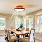Farmhouse 18" Embedded Ceiling Fan with Light and Remote Control