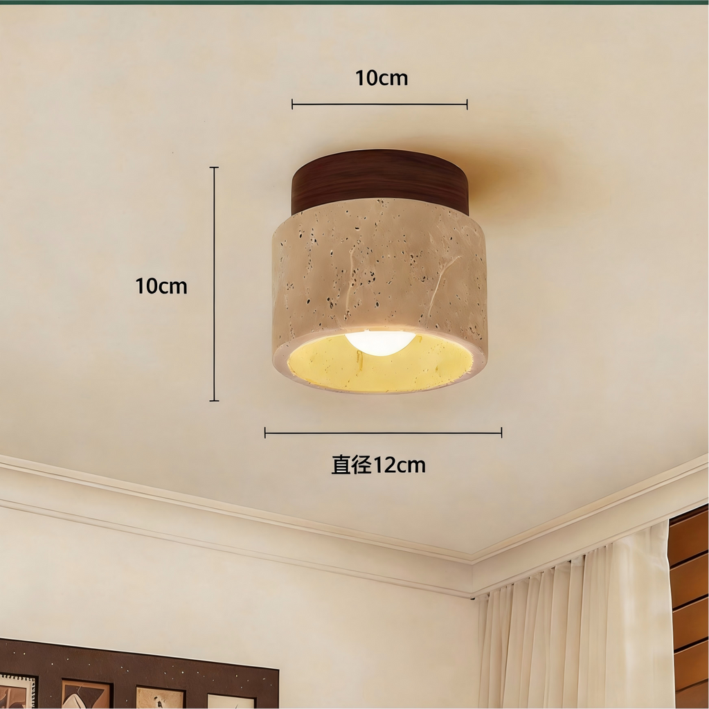 CASAGD Ambient Lighting Travertine Ceiling Light