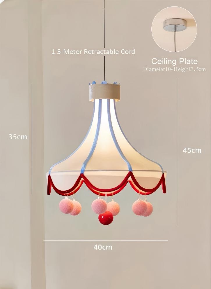 CASAGD Circus Tent Pendant Light Creative Ambient Lamp for Living Room & Dining Space