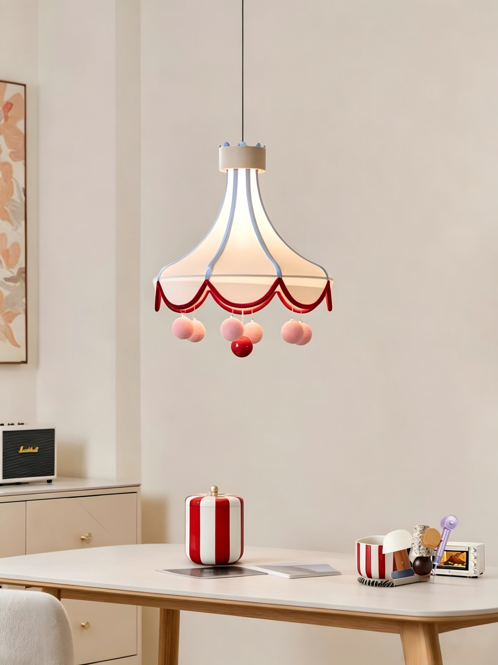 CASAGD Circus Tent Pendant Light Creative Ambient Lamp for Living Room & Dining Space