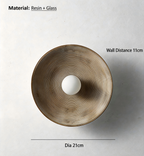 CASAGD Vintage Wabi-Sabi Resin Wall Lamp