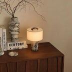 CASAGD Marble Table Lamp Elegant Ambient Lighting for Bedroom & Living Room