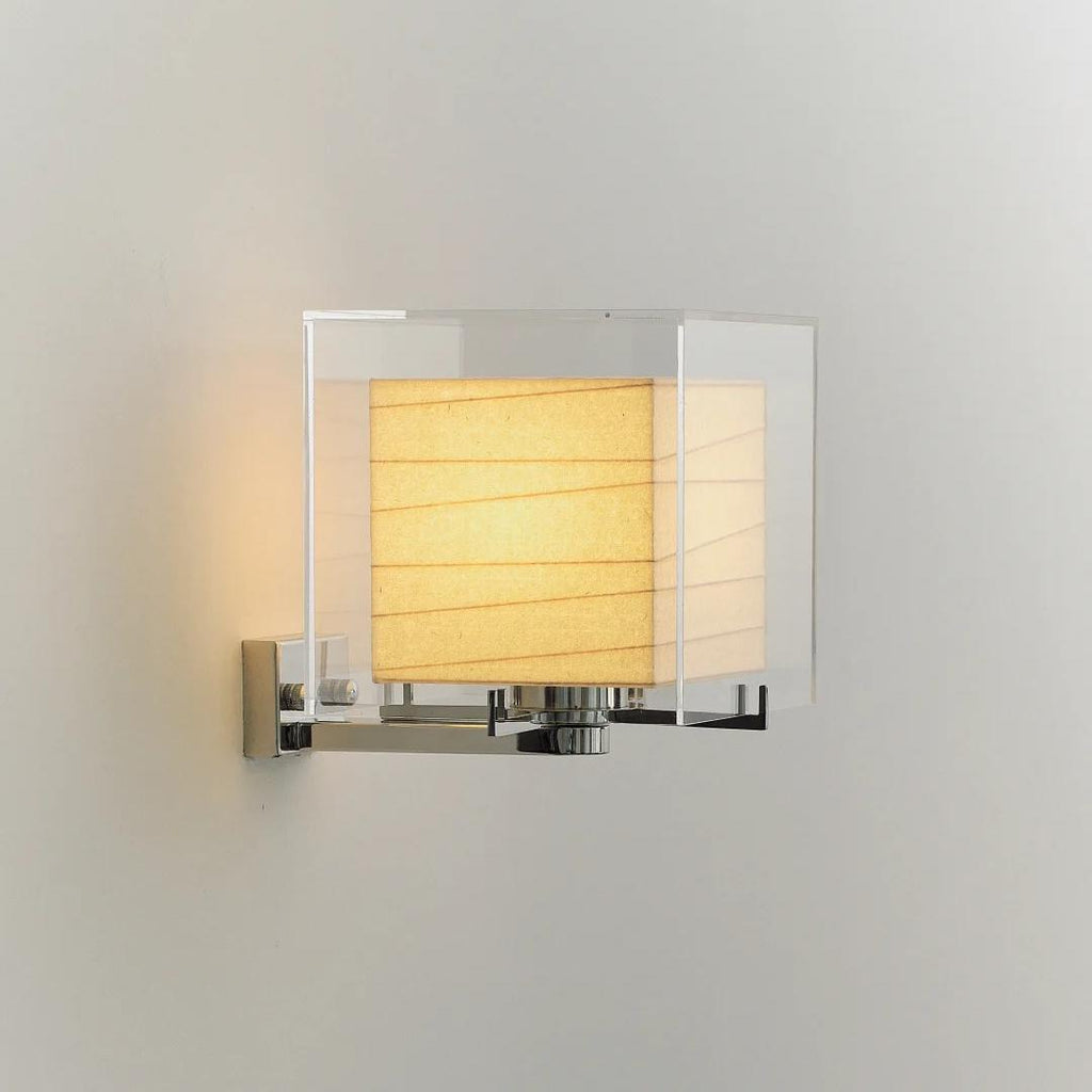 CASAGD "Light Cube" Wall Lamp: Xuan Paper Light-and-Shadow Art-Inspired Ambient Wall Sconce