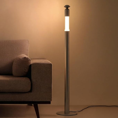 CASAGD LED Corner Floor Lamp with Touch Control Adjustable Height Minimalist Standing Lamp