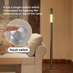 CASAGD LED Corner Floor Lamp with Touch Control Adjustable Height Minimalist Standing Lamp
