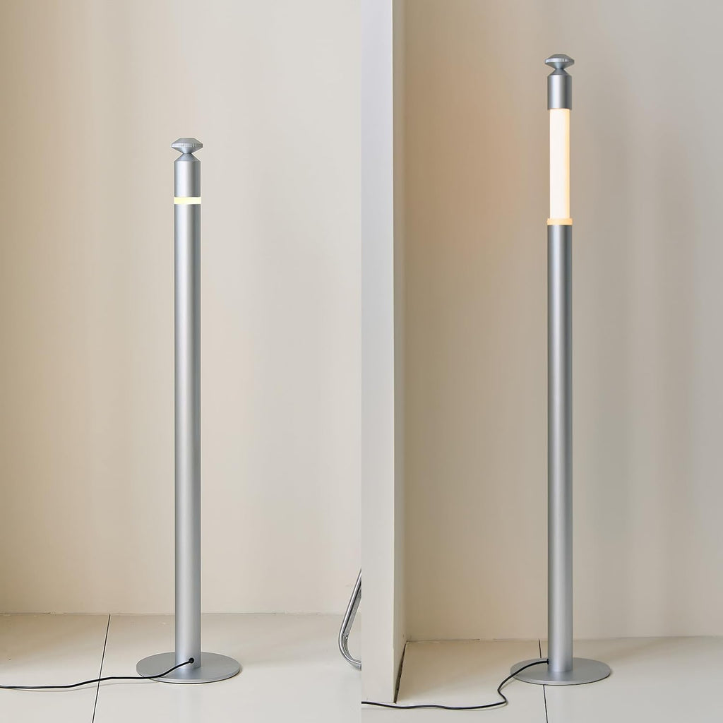 CASAGD LED Corner Floor Lamp with Touch Control Adjustable Height Minimalist Standing Lamp