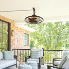20" Outdoor Ceiling Fans with Light for Patios with Remote Control App