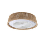 20" Boho Cage Enclosed Bladeless Ceiling Fan with Lights