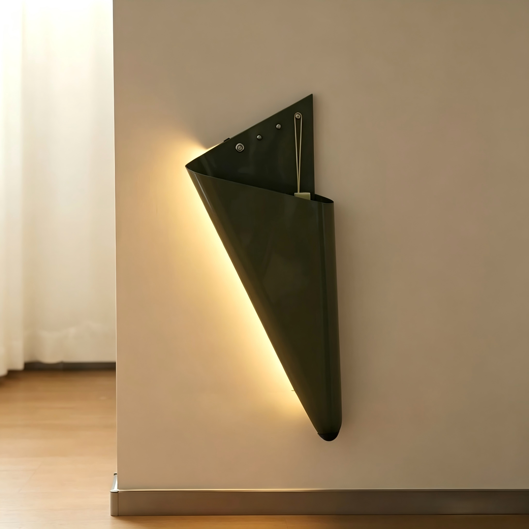 CASAGD Creative Entryway Lighting & Storage Glowing Umbrella Wall Rack